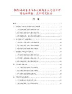 2026年及未來5年雙鉤兩爪拉馬項目市場數據調查、監測研究報告