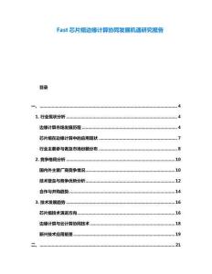 Fast芯片組邊緣計算協同發展機遇研究報告