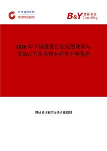 2026年中國提籃行業發展現狀與市場占有率及排名研究分析報告