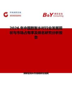 2026年中国数智乡村行业发展现状与市场占有率及排名研究分析报告