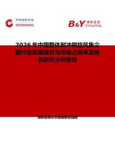 2026年中國整體耐沖刷旋風集塵器行業發展現狀與市場占有率及排名研究分析報告