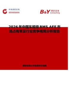 2026年中國車規(guī)級BMS AFE市場占有率及行業(yè)競爭格局分析報告