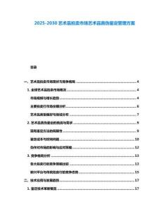 2025-2030藝術(shù)品拍賣市場藝術(shù)品真?zhèn)舞b定管理方案