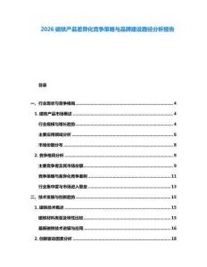 2026磁鐵產品差異化競爭策略與品牌建設路徑分析報告