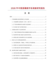 2026年中國滾桶刷市場調查研究報告