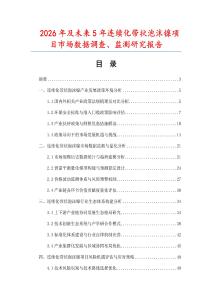 2026年及未來5年連續(xù)化帶狀泡沫鎳項目市場數(shù)據(jù)調(diào)查、監(jiān)測研究報告