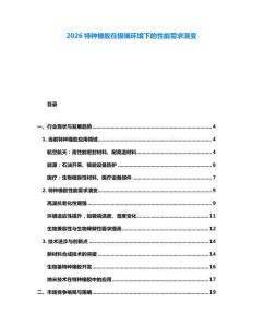 2026特種橡膠在極端環(huán)境下的性能需求演變