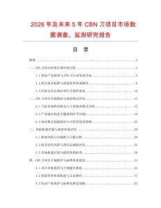 2026年及未來5年CBN刀項(xiàng)目市場(chǎng)數(shù)據(jù)調(diào)查、監(jiān)測(cè)研究報(bào)告