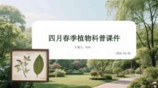 四月春季植物科普課件