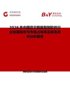 2026年中国容灾数据复制软件行业发展现状与市场占有率及排名研究分析报告