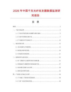 2026年中國(guó)千兆光纖收發(fā)器數(shù)據(jù)監(jiān)測(cè)研究報(bào)告