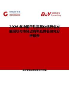 2026年中国干性氢氧化铝行业发展现状与市场占有率及排名研究分析报告