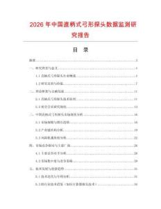 2026年中國直柄式弓形探頭數(shù)據(jù)監(jiān)測研究報(bào)告