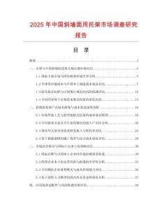 2025年中國斜墻面用托架市場調(diào)查研究報(bào)告