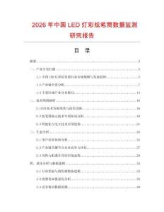 2026年中国LED灯彩炫笔筒数据监测研究报告