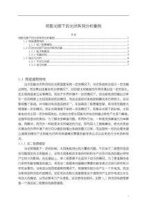 《【陰影光照下的光伏陣列分析案例】2400字》