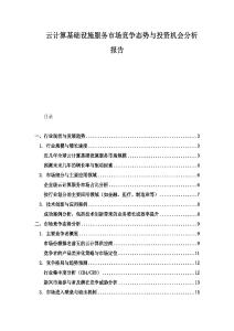云計(jì)算基礎(chǔ)設(shè)施服務(wù)市場競爭態(tài)勢與投資機(jī)會(huì)分析報(bào)告