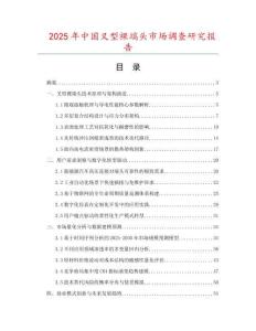 2025年中國叉型裸端頭市場調查研究報告