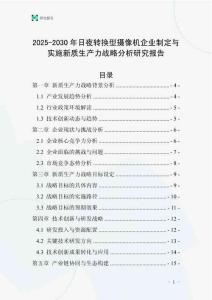 2025-2030年日夜转换型摄像机企业制定与实施新质生产力战略分析研究报告