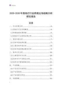 2025-2030年落地?zé)粜袠I(yè)跨境出海戰(zhàn)略分析研究報(bào)告