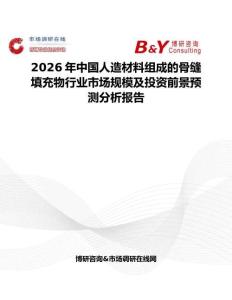 2026年中國人造材料組成的骨縫填充物行業市場規模及投資前景預測分析報告