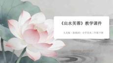 2025-2026學年人美版（新教材）小學美術三年級下冊《出水芙蓉》教學課件