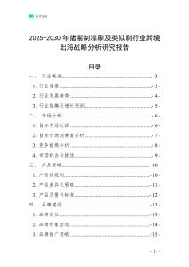 2025-2030年豬鬃制漆刷及類似刷行業跨境出海戰略分析研究報告