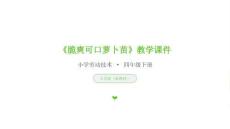 《脆爽可口蘿卜苗》教學(xué)課件-2025-2026學(xué)年人美版（新教材）小學(xué)勞動(dòng)技術(shù)四年級(jí)下冊(cè)