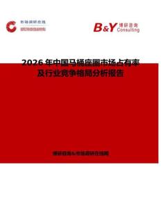 2026年中國馬桶座圈市場占有率及行業(yè)競爭格局分析報告