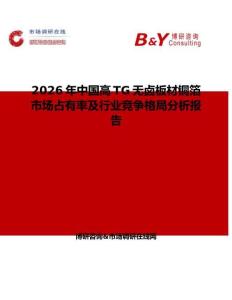 2026年中國高TG無鹵板材銅箔市場占有率及行業(yè)競爭格局分析報告