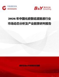 2026年中國化瘀散結灌腸液行業市場動態分析及產業前景研判報告