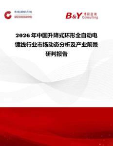 2026年中國升降式環形全自動電鍍線行業市場動態分析及產業前景研判報告