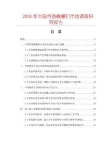 2026年中國帶墊圈螺釘市場調查研究報告