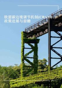 綠新院iGDP：歐盟碳邊境調(diào)節(jié)機(jī)制（CBAM）政策進(jìn)展與前瞻