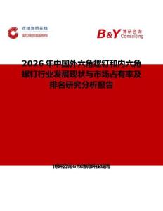 2026年中國外六角螺釘和內六角螺釘行業(yè)發(fā)展現(xiàn)狀與市場占有率及排名研究分析報告