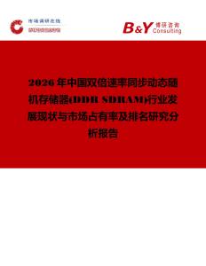 2026年中國雙倍速率同步動態(tài)隨機(jī)存儲器(DDR SDRAM)行業(yè)發(fā)展現(xiàn)狀與市場占有率及排名研究分析報告