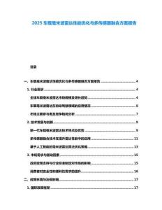 2025車載毫米波雷達性能優(yōu)化與多傳感器融合方案報告