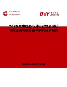 2026年中國參芍片行業發展現狀與市場占有率及排名研究分析報告