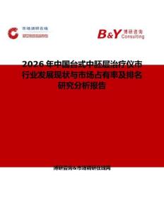 2026年中國臺式中胚層治療儀市行業發展現狀與市場占有率及排名研究分析報告