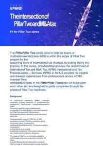 kpmg -第二支柱與并購稅的交集 適用于第二支柱系列 The intersection of Pillar Two and M&Atax Fit for Pillar Two series