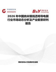 2026年中國納米銀線透明導(dǎo)電膜行業(yè)市場動態(tài)分析及產(chǎn)業(yè)前景研判報告