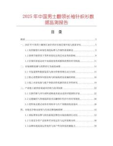 2025年中國(guó)男士翻領(lǐng)長(zhǎng)袖針織衫數(shù)據(jù)監(jiān)測(cè)報(bào)告