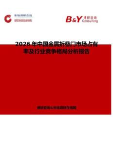 2026年中國金屬折疊門市場占有率及行業競爭格局分析報告