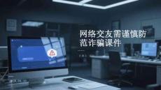 網(wǎng)絡(luò)交友需謹(jǐn)慎防范詐騙課件