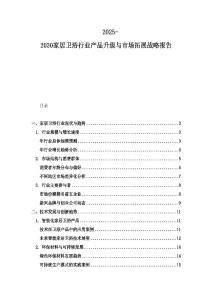 2025-2030家居衛(wèi)浴行業(yè)產(chǎn)品升級與市場拓展戰(zhàn)略報(bào)告