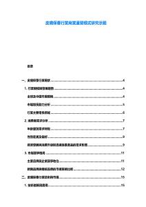 皮膚保養行業商業運營模式研究示範
