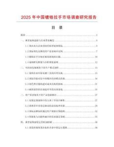 2025年中國鍍鉻拉手市場調查研究報告