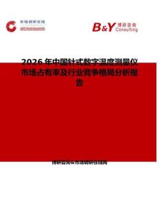 2026年中國針式數(shù)字溫度測量儀市場占有率及行業(yè)競爭格局分析報告