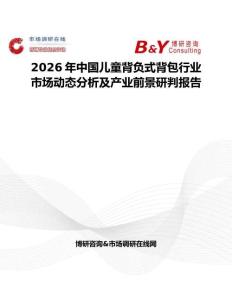 2026年中國兒童背負式背包行業(yè)市場動態(tài)分析及產(chǎn)業(yè)前景研判報告