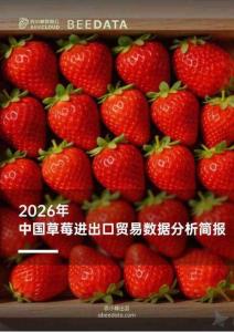 2026年中國草莓進(jìn)出口貿(mào)易數(shù)據(jù)分析簡報-農(nóng)小蜂
